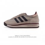 Adidas Sl 72 Shoes Classic Retro Thin-soled Sneakers T-toe Shoes Clover Retro C