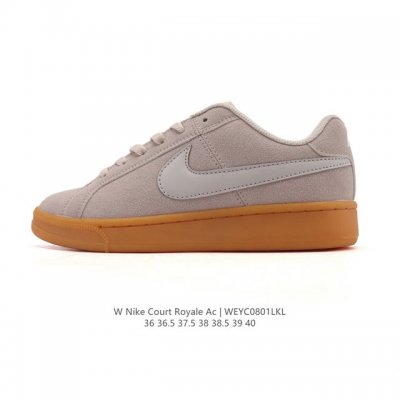 Nike's Court Royale Ac Fall Men's and Women's Shoes are versatile white sneaker