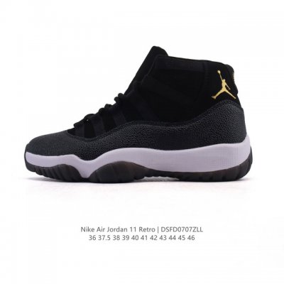 Nike Air Jordan 11 Retro Men's and Women's Sports Shoes Aj11 Classic design, lo