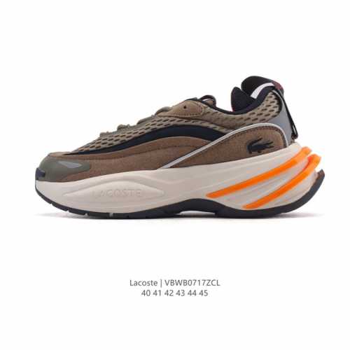 Lacoste fashionable outdoor casual series sneakers, thick-soled, height-enhancin
