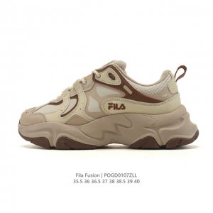 Fila Women's Shoes Fila Fusion Platform Height-Increasing Versatile Sports Snea