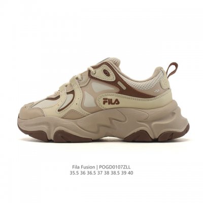 Fila Women's Shoes Fila Fusion Platform Height-Increasing Versatile Sports Snea