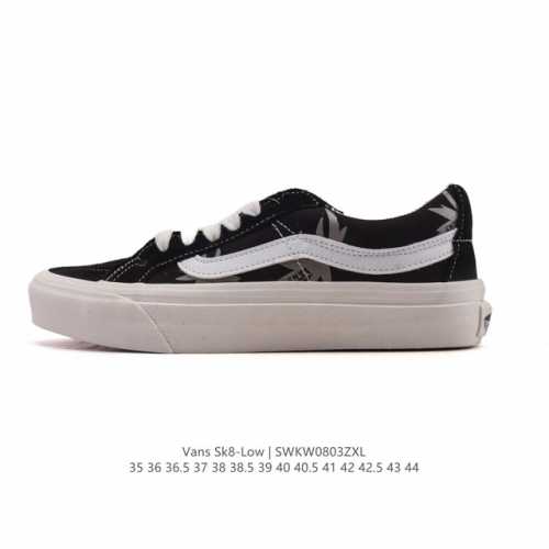 Vans Sk8-Low classic Xiaohongshu hot-selling low-top casual canvas splicing vul