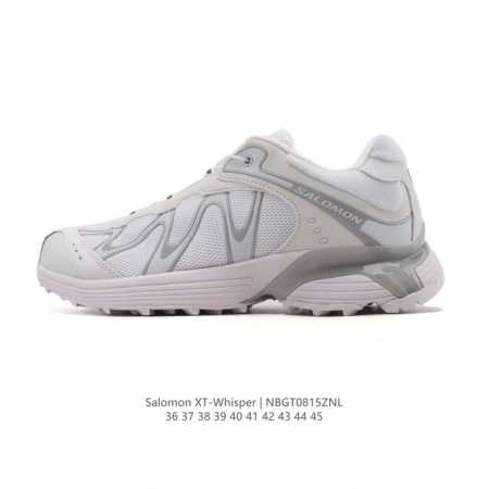 The Salomon Xt-Whisper collaboration silver-pink trendy retro running shoes are - Click Image to Close
