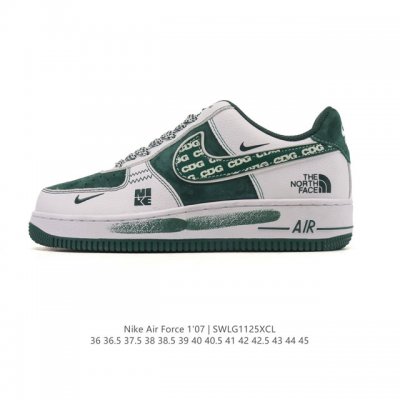 Company-grade Nike Air Force 1 '07 Low, 2025 new model, thick-soled, height-inc
