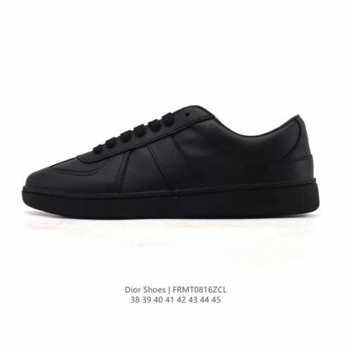 Dior, a high-end luxury brand, showcases a sophisticated aesthetic. Dior low-top