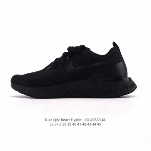 New Nike Epic React Flyknit foam particle woven cushioning casual shoes mesh sho