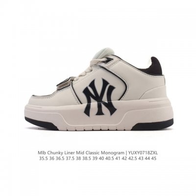 Mlb, a Korean F&F sports brand, offers men's and women's shoes with genuine half