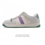 Gucci Screener series distressed sneakers for men and women, featuring a stylish