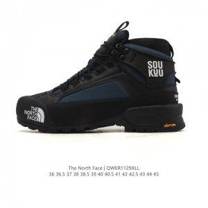 Company-grade outdoor dad sneakers, high-top combat boots, The North Face platf