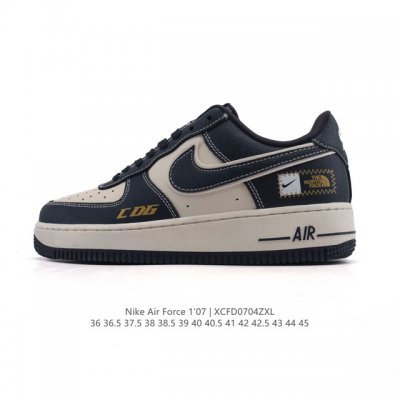 Genuine Nike Air Force 1 '07 Low Air Force One white shoes with air cushion, lo