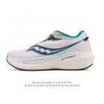 Saucony Triumph 21 Unisex Running Shoes, High-Cushioning, Lightweight, Thick, He