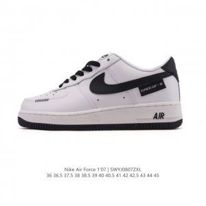 Authentic Nike Air Force 1 '07 Low, a versatile, low-top, thick-soled, height-en