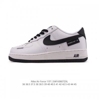 Authentic Nike Air Force 1 '07 Low, a versatile, low-top, thick-soled, height-en