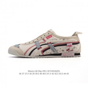 Genuine Label Asics Onitsuka Tiger Mexico 66 Slip On Ghost Tiger Retro Fashion C