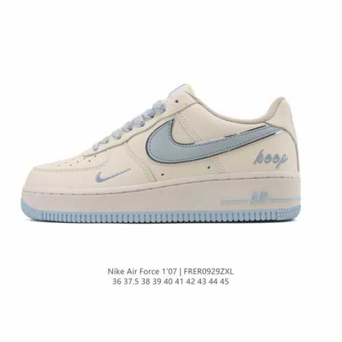 Nike Air Force 1 '07 Air Force One white cushioned low-top, versatile, thick-so