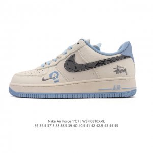 New Af1 Nike Air Force 1 '07 Low Air Force One cushioned, thick-soled, height-e