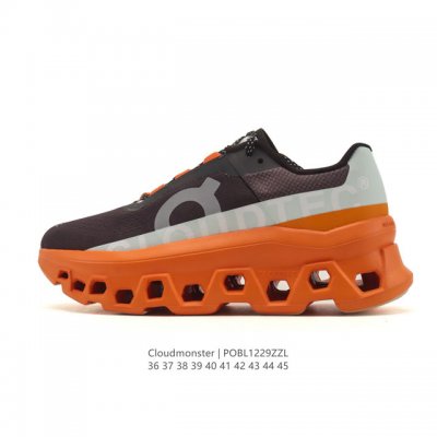 On Cloudmonster running shoes, thick-soled, height-increasing dad shoes, monster