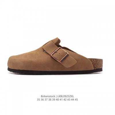 Birkenstock Boston Suede Shearling, a well-known German century-old shoe brand,