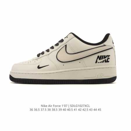 Company-grade Nike Air Force 1 '07 Low platform sneakers, featuring a thick sole - Click Image to Close
