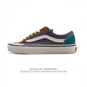 Authentic half-size Vans Style 36 classic low-top casual sports vulcanized skate