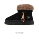 Company-grade Ugg snow boots, high-top, turn-down collar, side zipper, heel pul