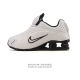 New Nike Shox R4 Tech-Style Sneakers. Metallic upper + super-large cylinder snea