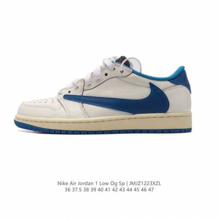 Nike Air Jordan 1 Low Og Sp Military Blue Aj1 1 Aj1 1 Aj1 1 Ts Swoosh Dm7866 36 - Click Image to Close