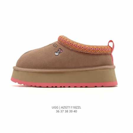 Ugg Thick-Soled Height-Increasing Cotton Snow Slippers, Playful and Cute Versati - Click Image to Close