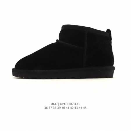 Company-grade Ugg snow boots, mid-top, fashionable, comfortable, unisex, thick-s - Click Image to Close