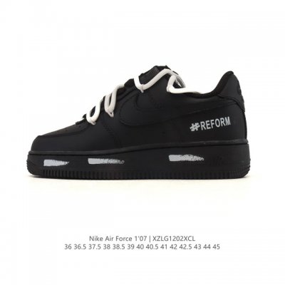 Factory Grade Nike Air Force 1 '07 Low Deconstructed Lace-up Double-lace Thick-