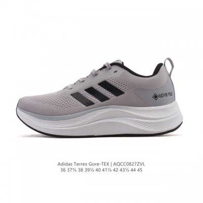 New adidas Terrex Gore-Tex low-top hiking shoes, thick-soled, elevated dad snea