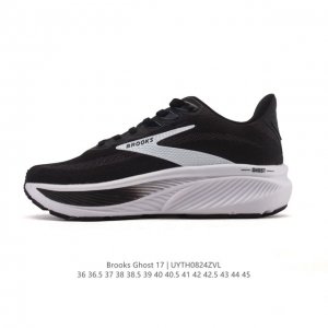 New, corporate-grade Brooks Ghost 17. A classic, thick-soled, elevated athletic