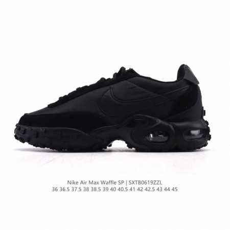 Nike Air Max Waffle Sp Action Green Casual Running Shoes Air Cushioning Sports S - Click Image to Close
