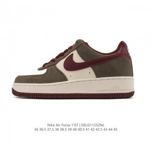 Factory-grade new Nike Air Force 1 '07 Low sneakers with a thick sole and heigh