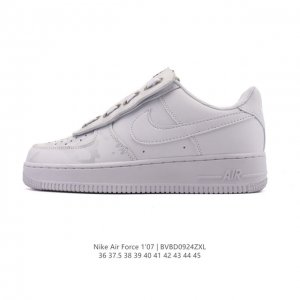Nike Air Force 1 '07 Low, a versatile, low-top, cushioned white sneaker with a