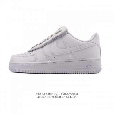 Nike Air Force 1 '07 Low, a versatile, low-top, cushioned white sneaker with a