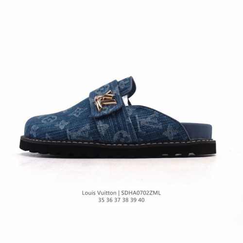 New company-level Lv Louis Vuitton Birkenstock closed toe slippers! Louis Vuitt