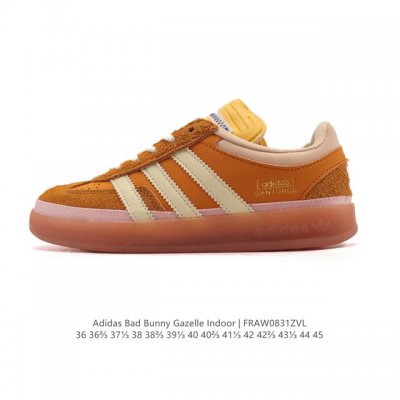 Adidas T-Toe Series Bad Bunny x Adidas Gazelle Indoor German Training Shoes Tre