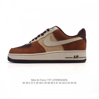 Nike Air Force 1 '07 Low Air Force One White Shoes With Air Cushion. New Style F