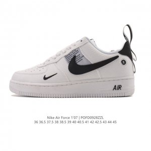 Nike Air Force 1 '07 Air Force One white cushioned low-top, versatile, thick-so