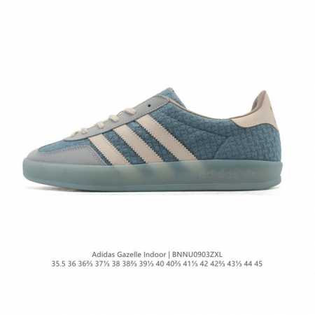 The adidas Originals Gazelle Indoor Retro Trefoil Non-slip Transparent Rubber Sn - Click Image to Close