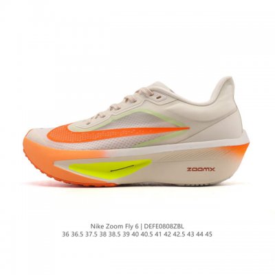 Corporate Nike Zoom Fly 6 Marathon Carbon Plate Beige-Black Running Shoes for M