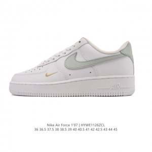 Nike Air Force 1 '07 Low, a versatile, platform, low-top white sneaker with cus