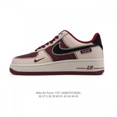 Authentic Nike Air Force 1 '07 Low, a versatile, low-top, thick-soled, height-en