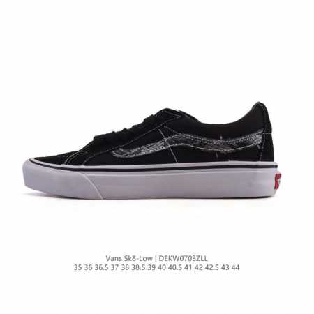 Vans Sk8-Low classic style Xiaohongshu hot-selling low-top casual canvas splici - Click Image to Close