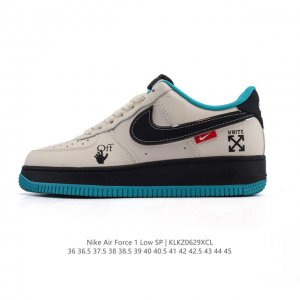 Company-level Nike Air Force 1 '07 Low Air Force One white shoes with air cushi