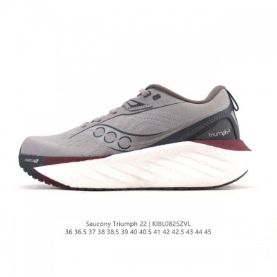 Saucony Triumph 22 Neutral Running Shoes: Highly Cushioned, Lightweight, Unisex,