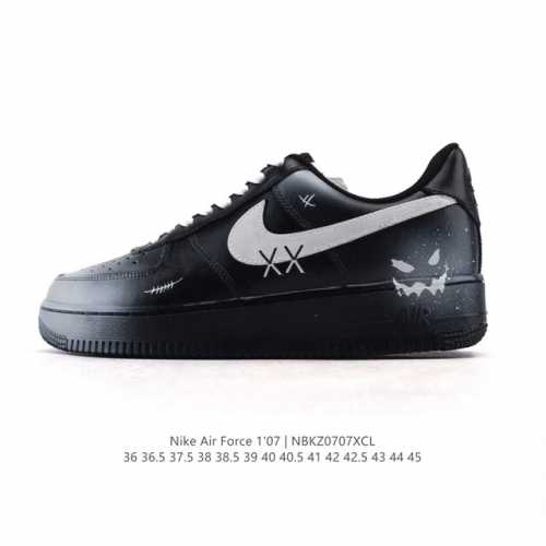 Company-level Af1 Nike Air Force 1 '07 Low Air Force One white shoes with thick