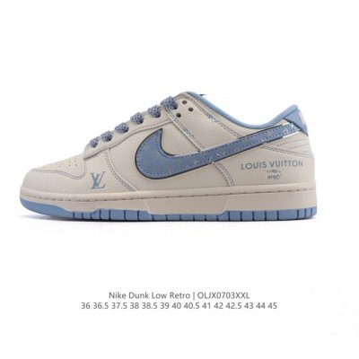 Corporate Nike Dunk Low Retro Sneakers Retro Skateboard Shoes Louis Vuitton Co-